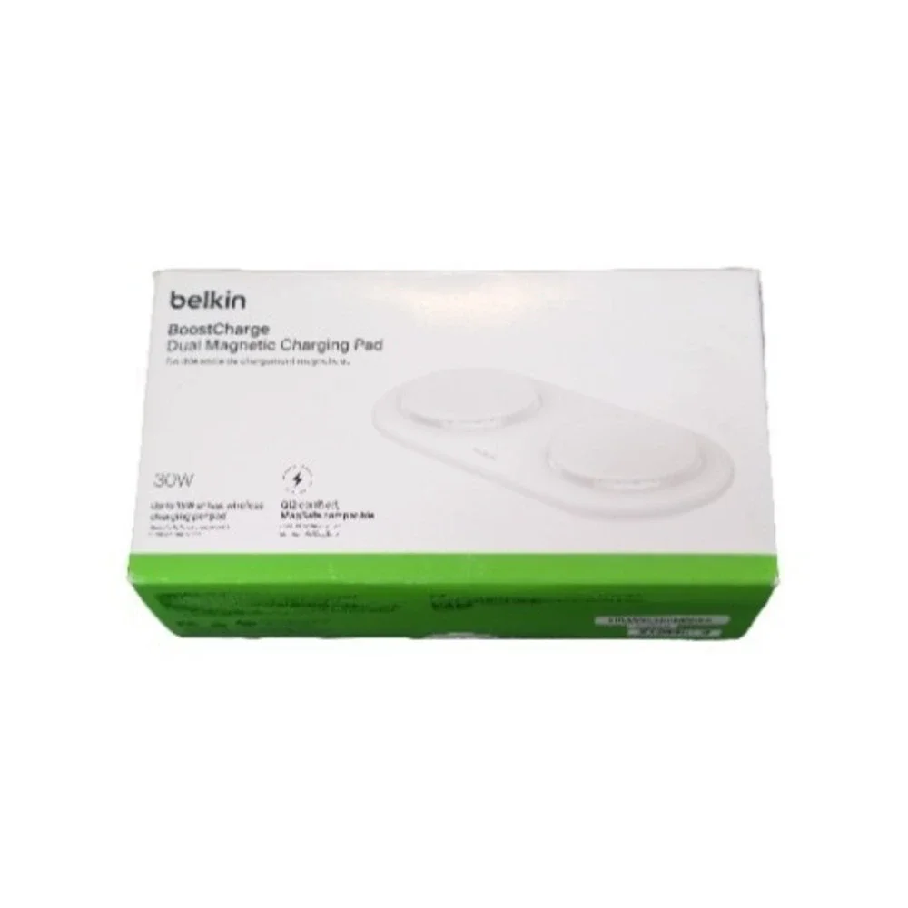 Pp3O Belkin 15W Dual Qi2 Boostcharge Dual Wireless Magnetic Charging Pad iPhone
